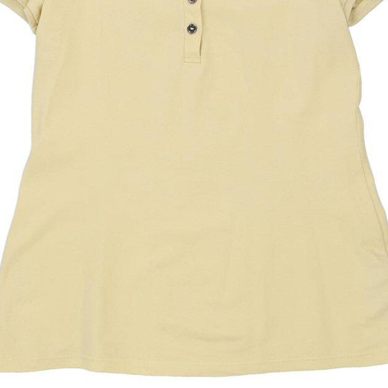 Burberry Brit Polo Shirt - Small Yellow Cotton