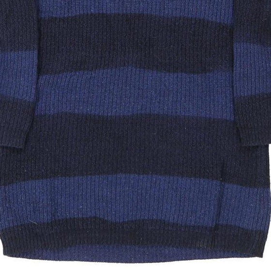 Burberry Brit Jumper Dress - Small Blue Wool Blend