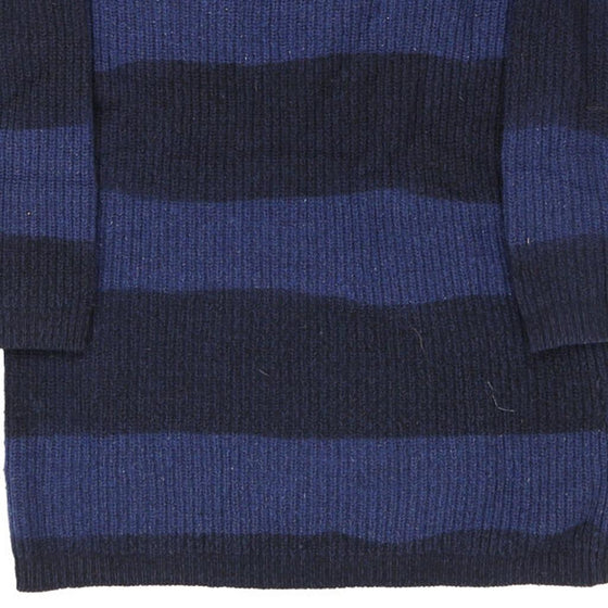 Burberry Brit Jumper Dress - Small Blue Wool Blend