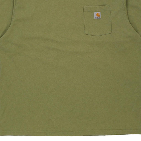 Vintage khaki Carhartt T-Shirt - mens xx-large