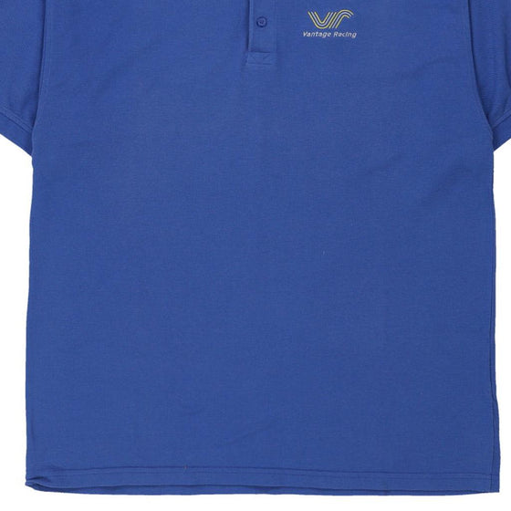 Vintage blue Vantage Racing Henbury Polo Shirt - mens xxx-large