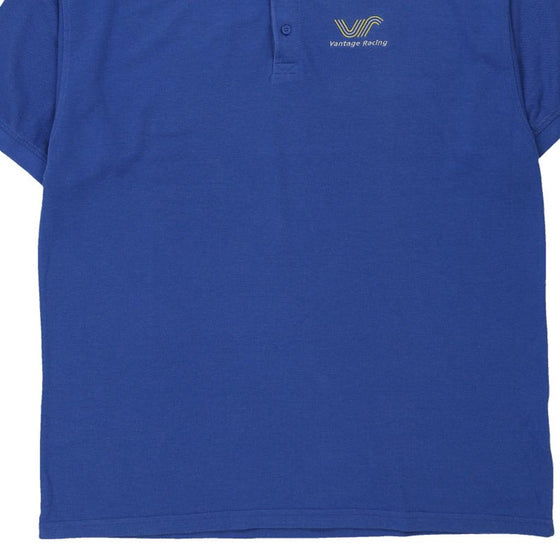 Vintage blue Vantage Racing Henbury Polo Shirt - mens xxx-large