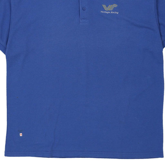 Vintage blue Vantage Racing Henbury Polo Shirt - mens xxx-large