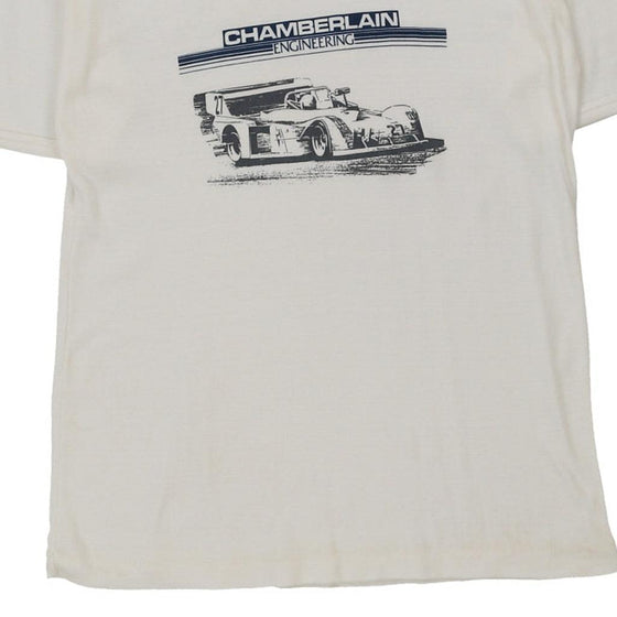 Vintage white Chamberlain Engineering Chamberlain T-Shirt - mens large