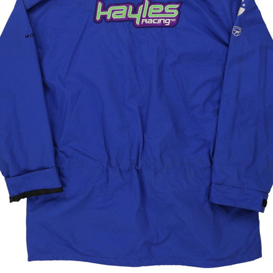 Vintage blue Hayles Racing Printer Jacket - mens xx-large