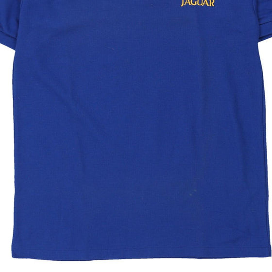 Vintage blue Le Sac Jaguar Jerzees Polo Shirt - mens medium