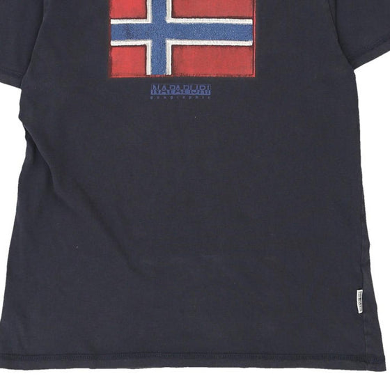 Vintage navy Napapijri T-Shirt - mens small