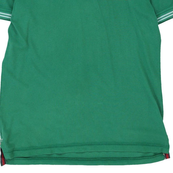 Vintage green Napapijri Polo Shirt - mens medium