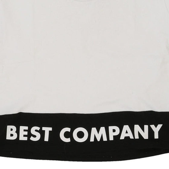 Best Company T-Shirt - Medium White Cotton