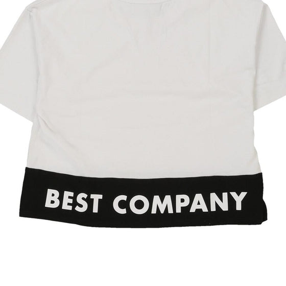 Best Company T-Shirt - Medium White Cotton