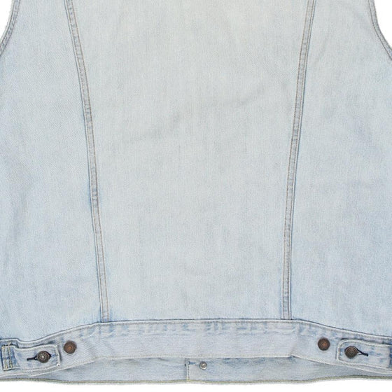 Vintage blue Levis Denim Gilet - mens xx-large