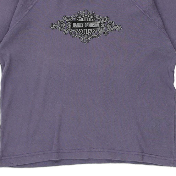 Vintage purple Chicago, IL Harley Davidson T-Shirt - womens x-large