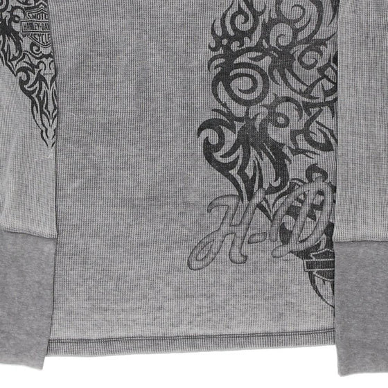 Vintage grey Harley Davidson Long Sleeve T-Shirt - womens x-large