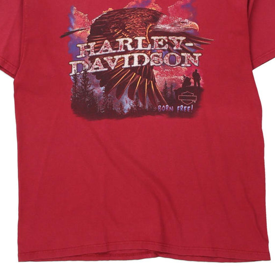 Vintage red Nashville, TN Harley Davidson T-Shirt - mens x-large