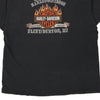 Vintage black Flint Burton, MI Harley Davidson T-Shirt - mens xx-large