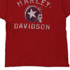 Vintage red New Castle, DE Harley Davidson T-Shirt - mens large