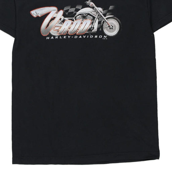 Vintage black Patras Greece Harley Davidson T-Shirt - mens medium