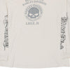 Vintage white Lisle, IL Harley Davidson Long Sleeve T-Shirt - mens xxx-large