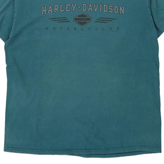 Vintage blue Elyria, OH Harley Davidson T-Shirt - mens x-large