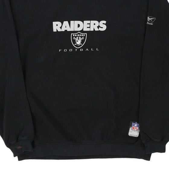 Vintage black Las Vegas Raiders Reebok Sweatshirt - mens medium