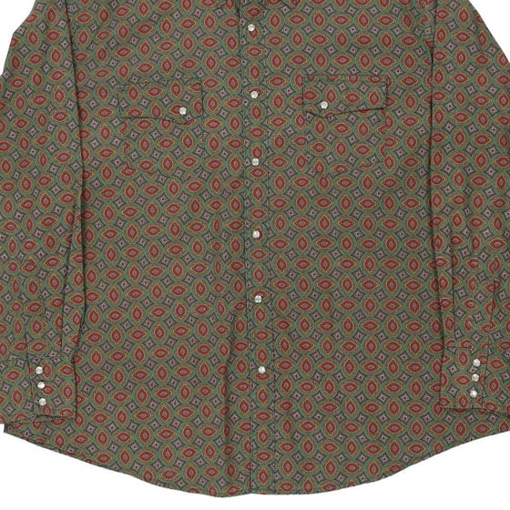 Vintage green Wrangler Patterned Shirt - mens xx-large