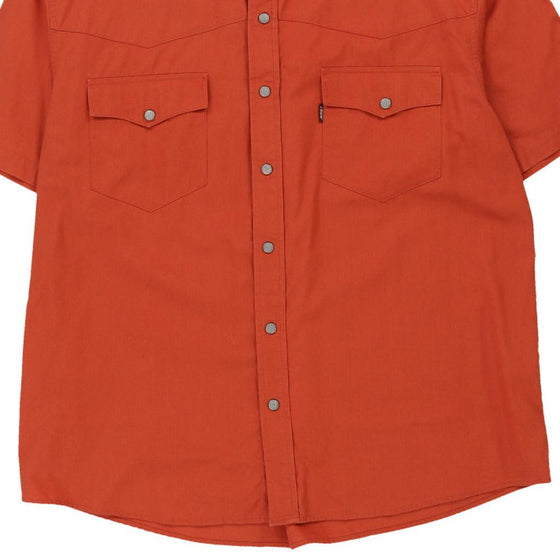 Vintage orange John Baner  Short Sleeve Shirt - mens x-large