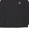 Pre-Loved grey Hallmark Carhartt Long Sleeve T-Shirt - mens x-large