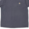 Pre-Loved navy Carhartt T-Shirt - mens xx-large