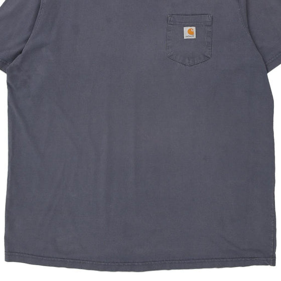 Pre-Loved navy Carhartt T-Shirt - mens xx-large