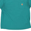 Pre-Loved blue Carhartt T-Shirt - mens x-large