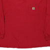 Pre-Loved red Carhartt Long Sleeve T-Shirt - mens xx-large