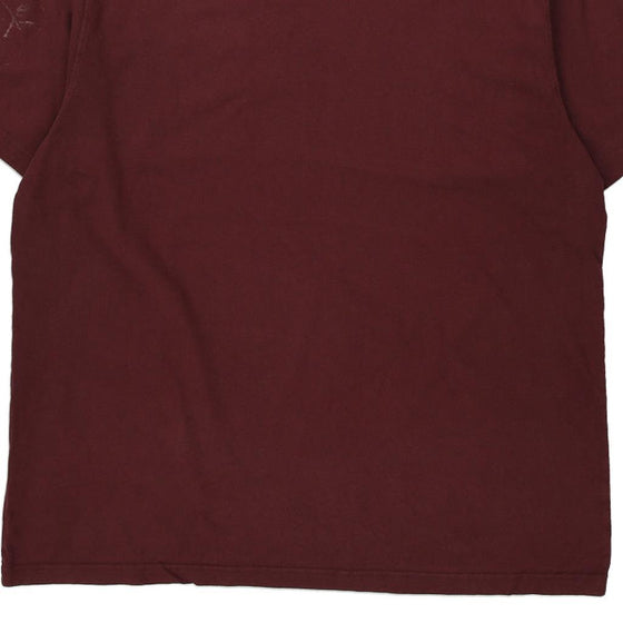 Pre-Loved burgundy Carhartt T-Shirt - mens x-large