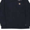 Pre-Loved navy Carhartt Long Sleeve T-Shirt - mens x-large