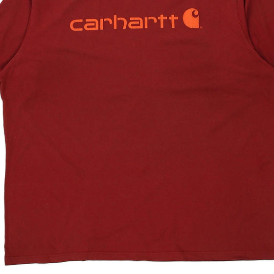 Pre-Loved red Carhartt T-Shirt - mens xx-large