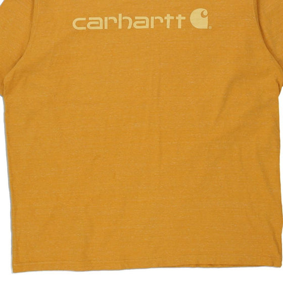 Pre-Loved yellow Carhartt T-Shirt - mens xx-large