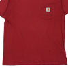 Pre-Loved red Carhartt T-Shirt - mens medium