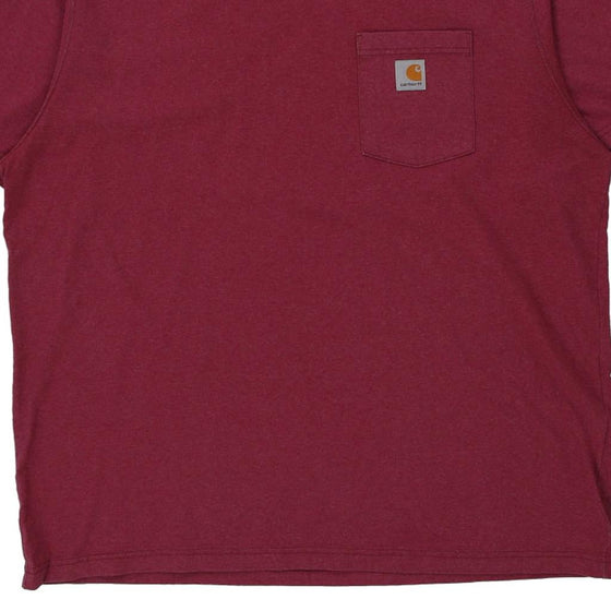 Pre-Loved pink Carhartt T-Shirt - mens x-large