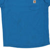 Pre-Loved blue Carhartt T-Shirt - mens medium