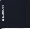 Pre-Loved navy Carhartt Long Sleeve T-Shirt - mens x-large