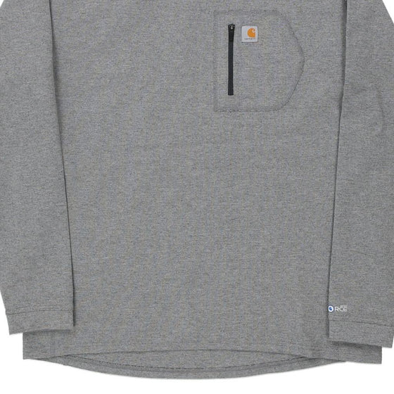 Pre-Loved grey Carhartt Sweatshirt - mens xx-large