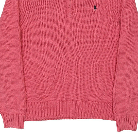 Vintage pink Ralph Lauren 1/4 Zip - mens x-large