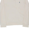 Vintage white Ralph Lauren 1/4 Zip - mens large