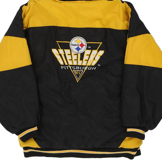 Vintage yellow Age 11-12 Pittsburgh Steelers Logo 7 Jacket - boys medium