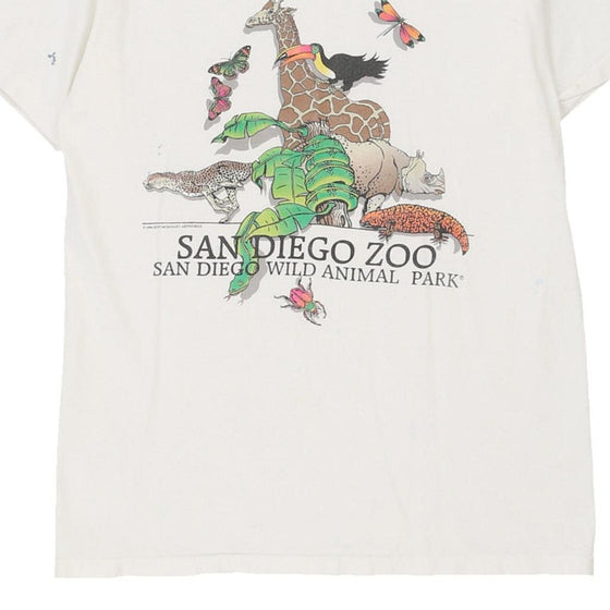 Vintage white Age 10-12San Diego Zoo Oneita T-Shirt - boys medium