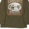 Vintage green Age8-10 Carhartt Long Sleeve T-Shirt - boys small