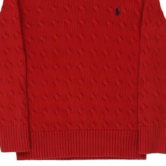 Vintage red Age 6-7 Ralph Lauren Jumper - boys small