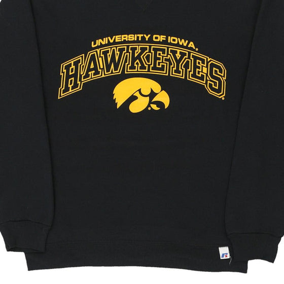 Vintage black University of Iowa Hawkeyes Russell Athletic Sweatshirt - womens small