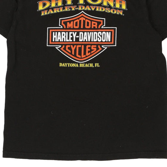 Vintage black Age 8-10 Daytona Beach, Florida Harley Davidson T-Shirt - boys medium