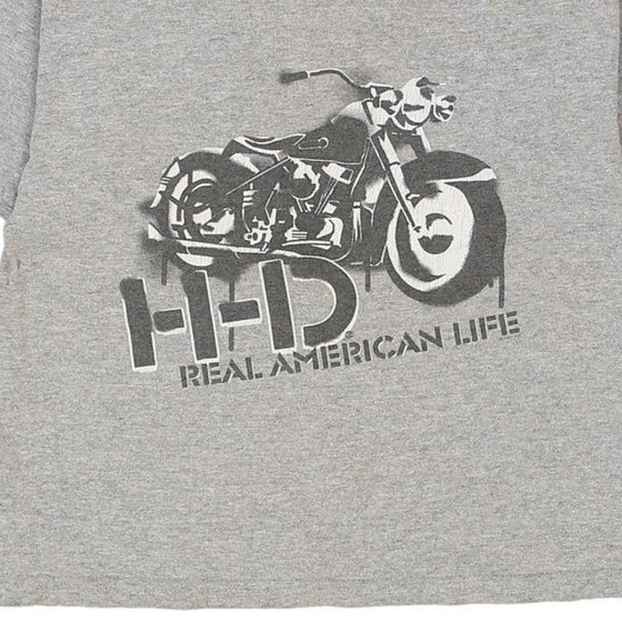 Vintage grey Age 4-6 Harley Davidson T-Shirt - boys small