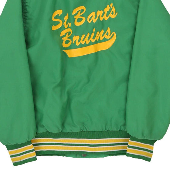 Vintage green Age 11-12 St. Bart's Bruins West Wind Baseball Jacket - boys medium